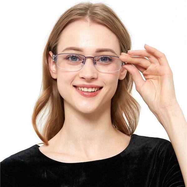 

alloy square pchromatic progressive multifocus reading glasses for men adjustable vision reading glasses uv400 fml, Silver