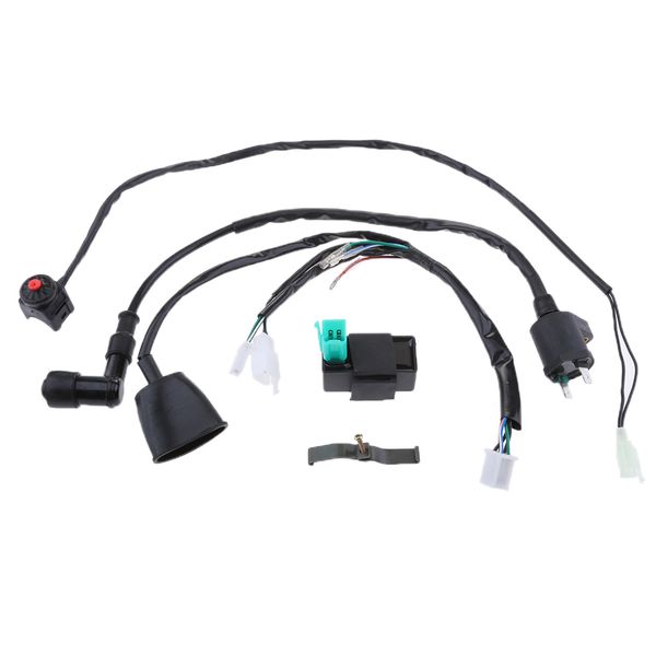 

wiring loom harness kill switch ignition coil cdi 110-140cc pit dirt bike