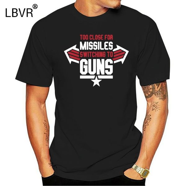

2019 men t-shirt fashion switching to guns t shirt 100% cotton straight o-neck short sleeve