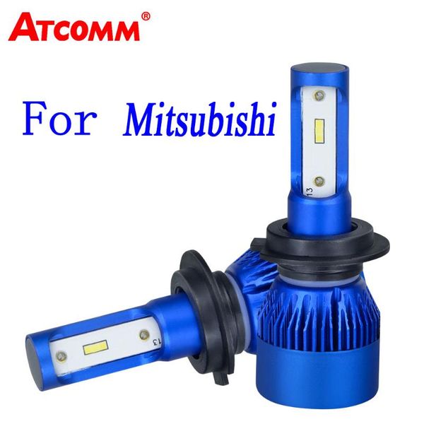 

atcomm 2pcs h7 led h4 car bulb h1 h11 9005 9006 6500k white csp 10000lm 12v auto lamp for mitsubishi asx/sigma/pajero/starwagon
