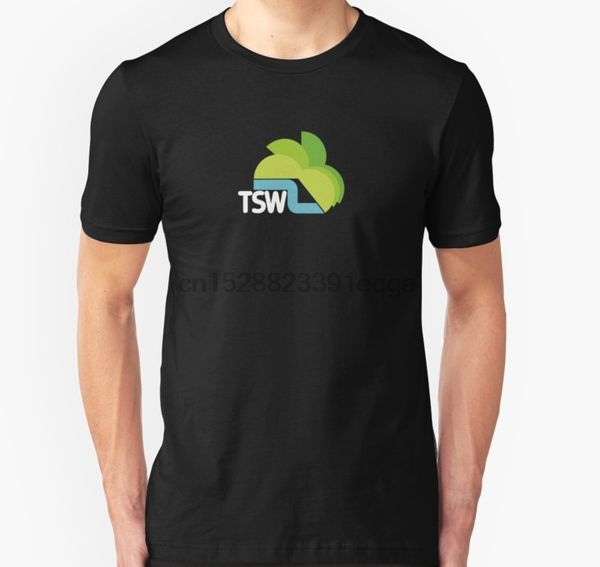 

men short sleeve tshirt tsw television south west retro logo t shirt women t-shirt