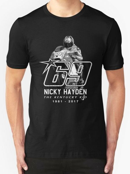 

nicky hayden 69 mens black t shirt size s-2xl