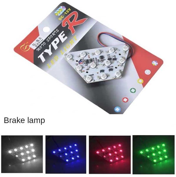 

motorcycle accessories lamp led flashing lights brake 12 taillight