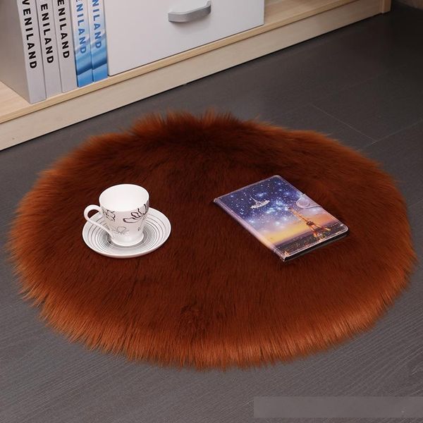 

soft faux fur area rug carpets living room long plush oval carpet artificial wool sheepskin shaggy rugs floor mat for bedroom