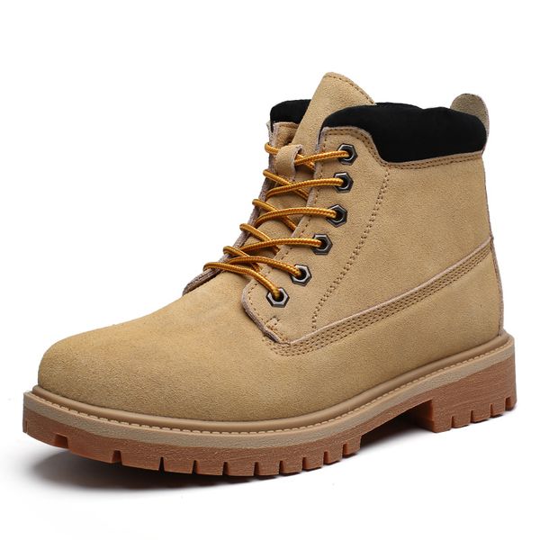 

men shoes fashion new winter male casual boots fashion retro warm plus velvet ankle booties winter men booties, Black