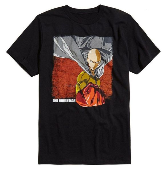 

anime one punch man saitama punching t-shirt nwt 100 authentic men women tee shirt