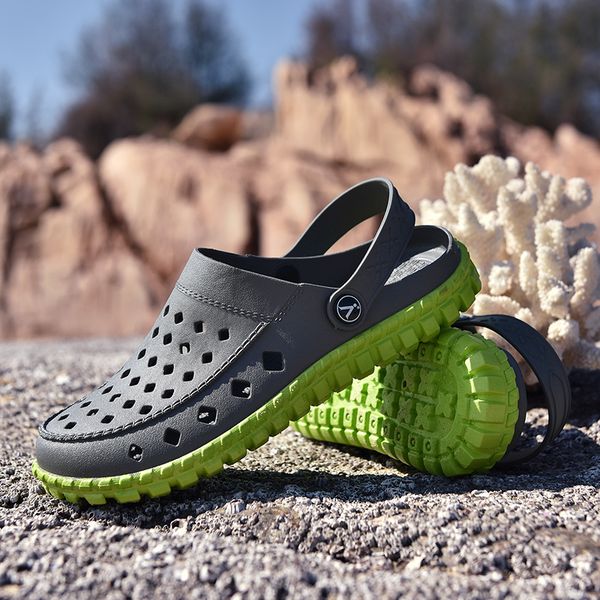 

fashion men sandals casual shoes leather lightweight sandles man colorful shoes for summer beach zapatos hombre