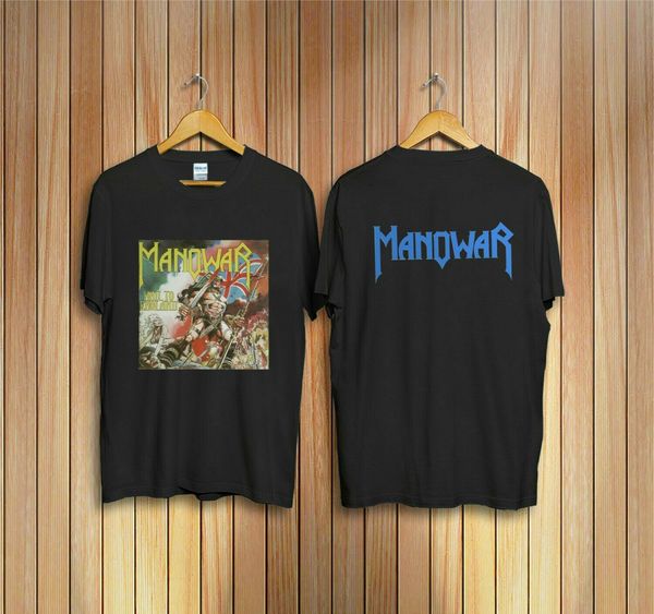 

vtg shirt manowar hail to england usa metal blade s-2xl gilldan reprint t shirts short sleeve leisure fashion summer