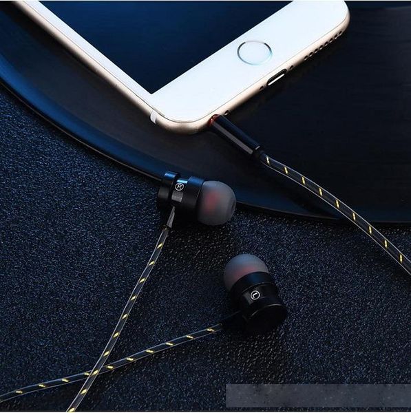 

3.5mm metal in ear stereo bass earphone with mic remote control wired headphone earbuds for iphone samsung mobile phone