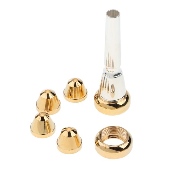 

finest copper trumpet mouthpiece with convertible 3c 2c 7c 3b 2b head cups rim storage box set