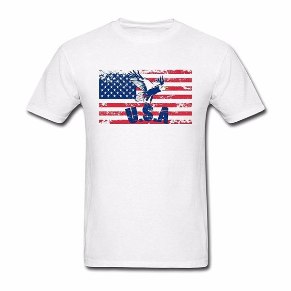 

2018 summer novelty men t shirts usa vintage american flag plus size fashion brand clothing male t shirt