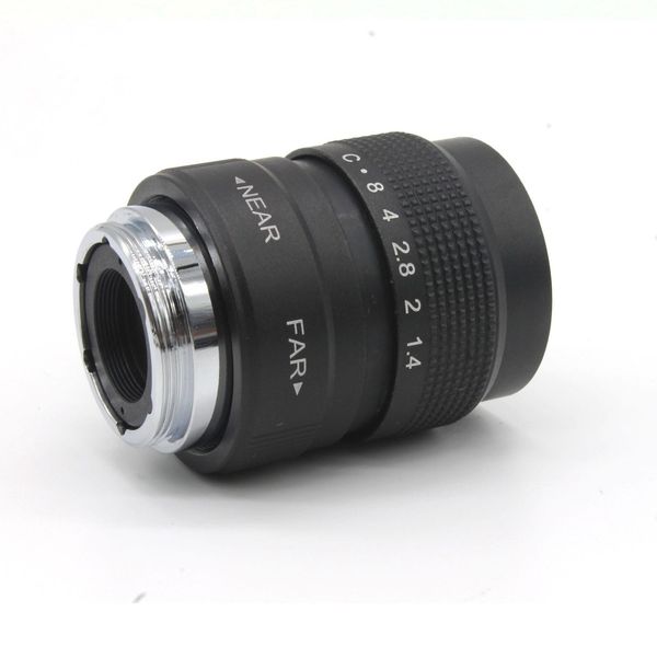 

25mm f/1.4 c mount cctv tv lens body black for sony eos m micro 4/3 fx n1 nex