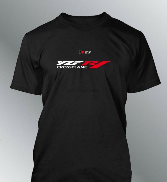 

t-shirt customised yzf r1 crossplane s m l xl xxl man moto