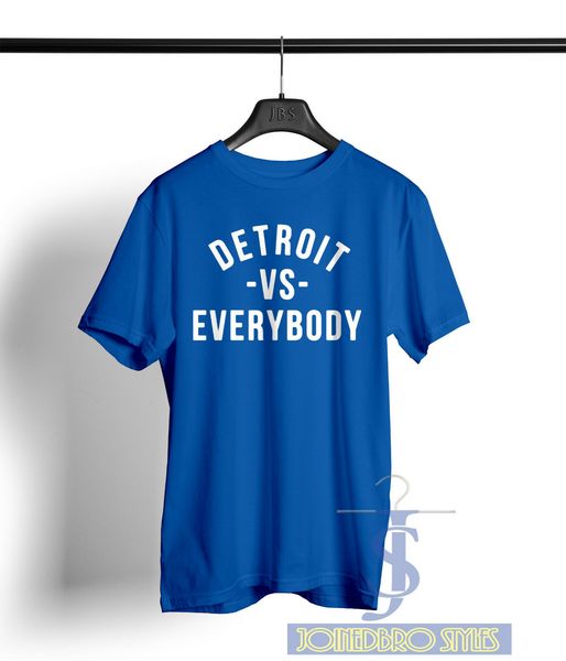 

detroit vs everybody standard tee t shirt eminem snoop dog slim shady royal blue cool t-shirts designs selling men