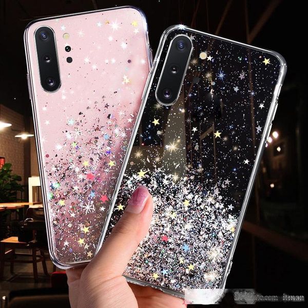 

luxury glitter star case for samsung galaxy a51 a71 a70 a50 a10 a20 a30 a60 a80 a10s s20 note 10 9 8 ect