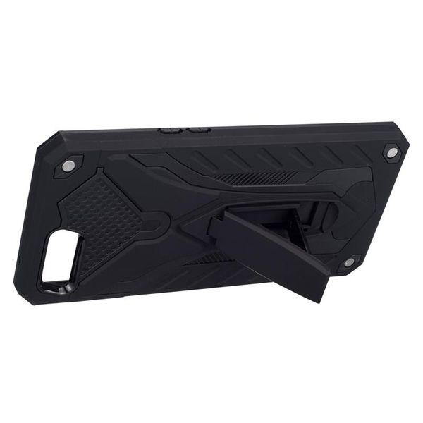 

for oppo k1 luxury hybrid armor shockproof hybrid dual layer phone case cover with built in kickstand