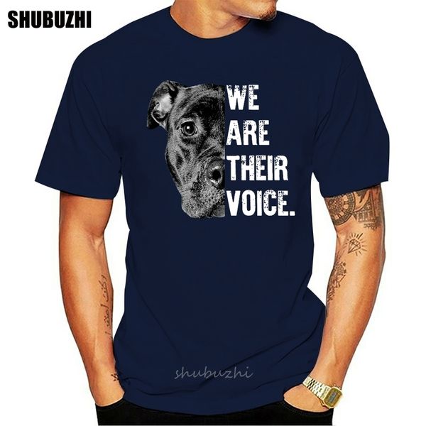 

new fashion cotton t-shirt love pitbull / we are their voice t-shirt casual tee shirt