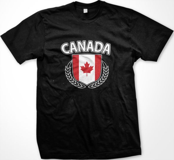 

new brand-clothing t shirts canada olive branches country flag maple leaf canadian pride men's t-shirt summer fashion