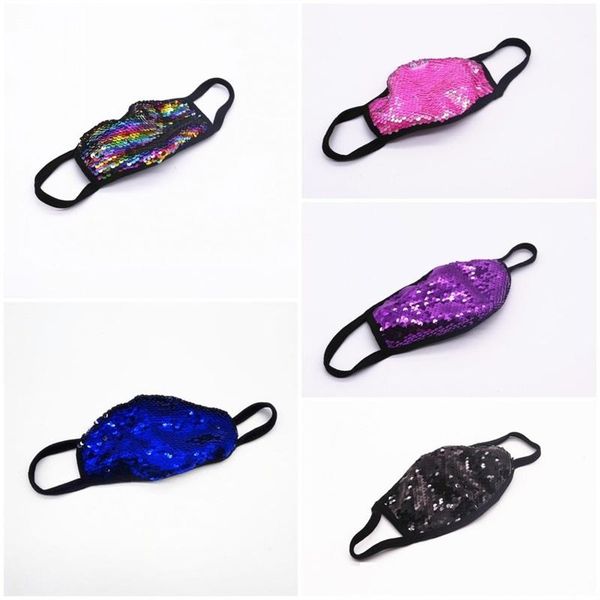 

dustproof cloth face mask mermaid sequins mascarilla sunscreen respirator cotton ventilation washable multicolour new 2 58yy d2