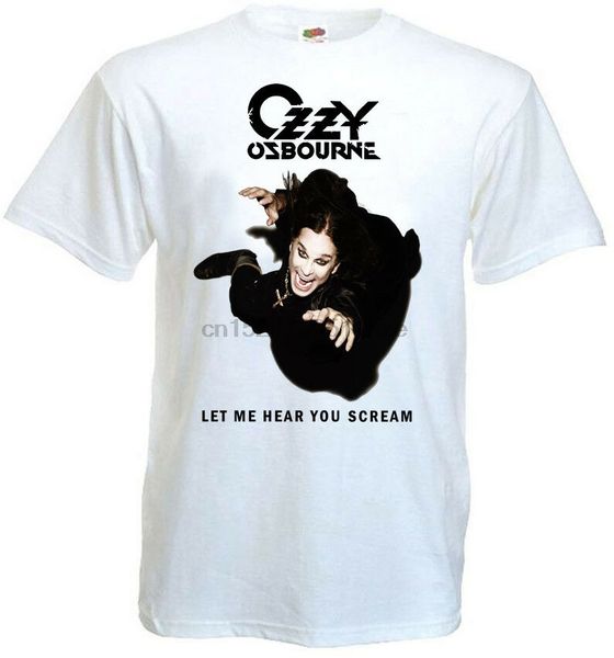 

ozzy osbourne let me hear you scream t shirt white poster all sizes s 5xl
