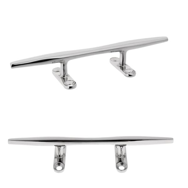 

2pieces stainless steel marine boat deck dock sleek line rope cleat 10