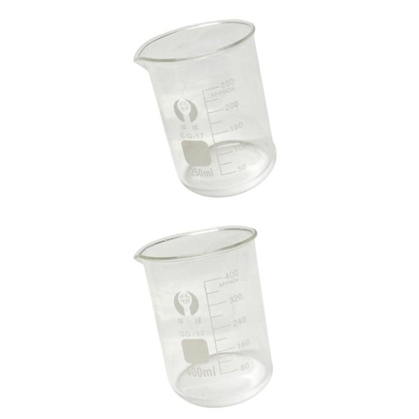 

250ml&400ml chemistry lab beaker borosilicate glass beaker set