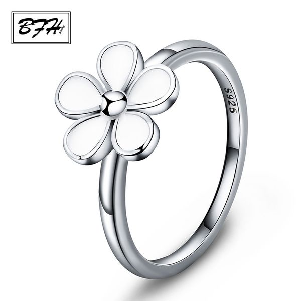 

wedding rings bfh 2021 fashion statement for women geometric flower silver colour engagement love ring vintage jewelry, Slivery;golden