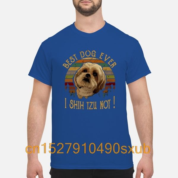 

men's 2020 brand clothing 100% cotton casual t-shirt dog ever i shih tzu not shirt
