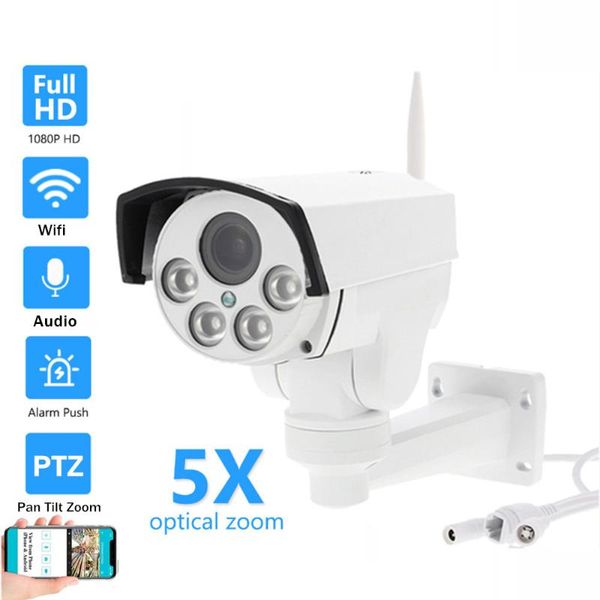 

cameras h.265 5mp ptz wifi ip camera outdoor 5x 10x optical zoom wireless onvif audio 2mp ftp upload p2p security cctv