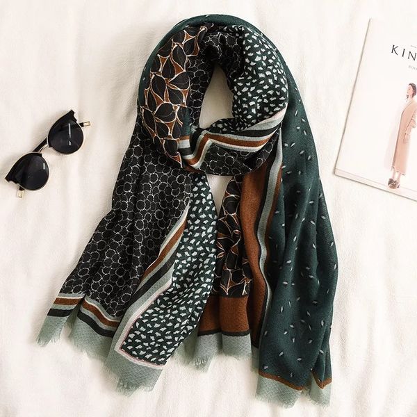 

дизайн бренд женщины шарфа моды печати хлопок весна зима теплая хиджабы заставка женские пляжные накидки платки шарфов, Blue;gray