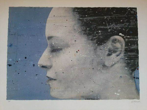 

angelo accardi "human collection blue" home decor handpainted &hd print oil painting on canvas wall art canvas pictures 7560