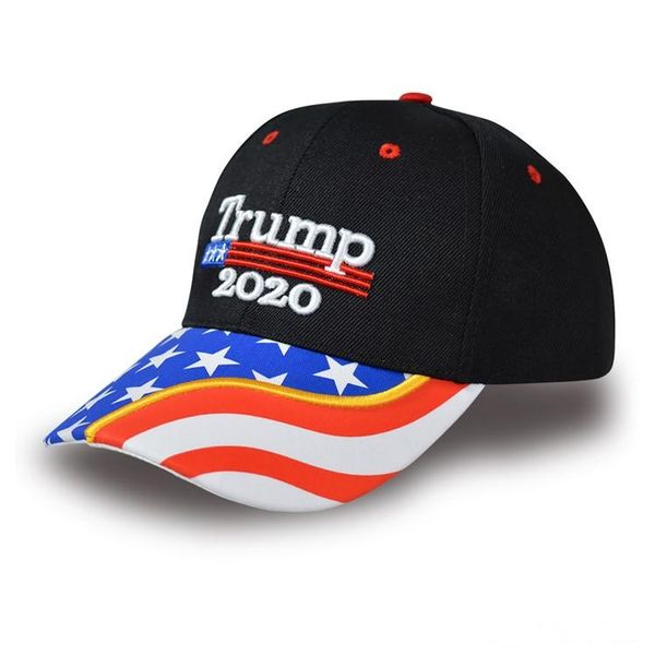 

new donald trump 2020 cap usa flag baseball caps keep america great again snapback president hat 3d embroidery