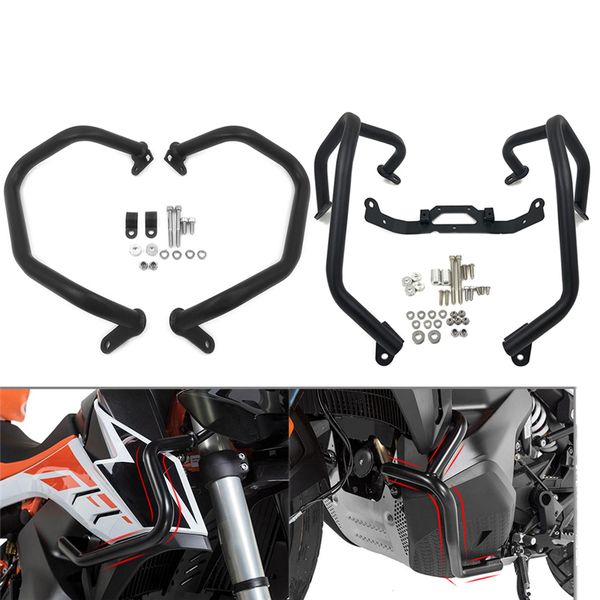 

for 790 adventure r 2020 2020 motorcycle upper lower engine tank guard crash bar bumper stunt cage block protection
