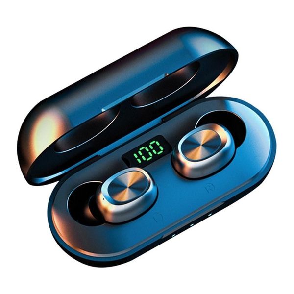 

mini wireless bluetooth 5.0 earphone tws in-ear earbuds headset with mic charging box running sports earphones