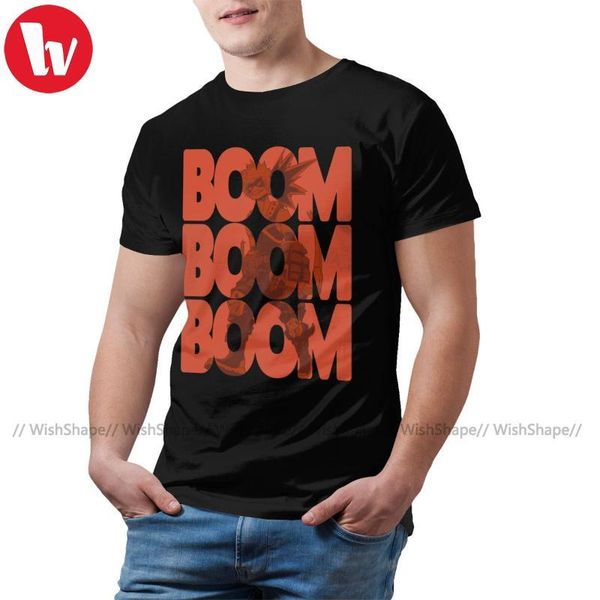 

boku no hero t shirt boom boom t-shirt male 100 percent cotton tee shirt summer plus size tshirt, White;black