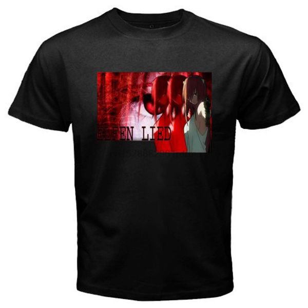 

new elfen lied anime japan cartoon mens black t-shirt size s m l xl 2xl 3xlhip-hop casual clothing