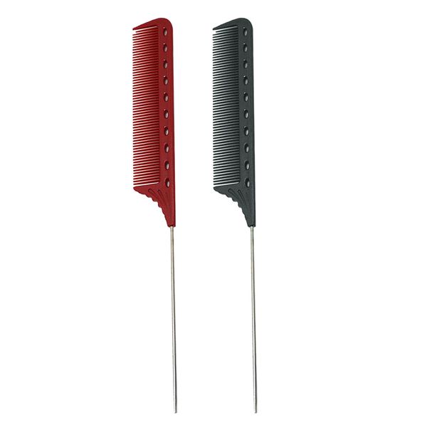 

2 pcs highlight comb hair salon dye comb hairdressing antistatic tail combs, Silver