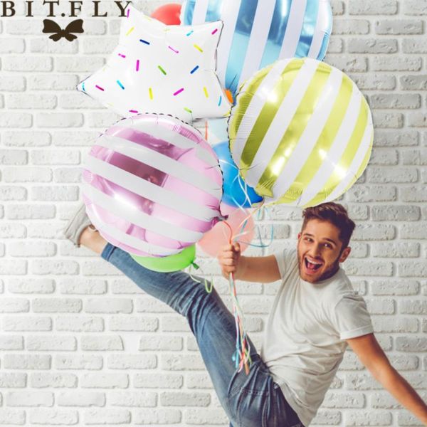

party decoration bitfly aluminum foil stripe balloon wedding birthday kids baby shower star diy hanging decorations supplies