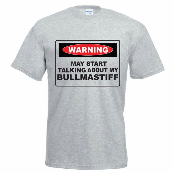 

2019 new t shirt men fashion round neck may start talking about my bullmastiff - dog / funny gift idea mens tee shirt