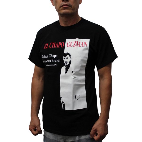 

chapo joaquin guzman scarface graphic t shirt