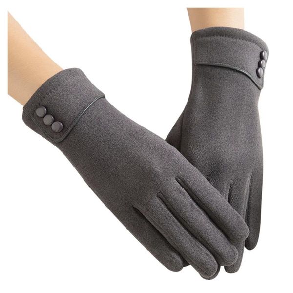 

fashion 1 pair women gloves 2020 autumn winter warmer gloves outdoor sport mitts wrist mittens driving ski glove guantes female, Blue;gray