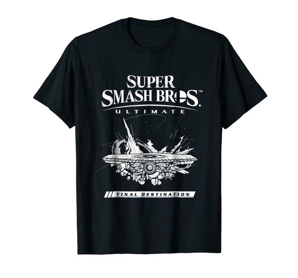 

super smash bros ultimate final destination black t-shirt s-5xl(1