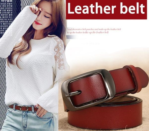 

dwts]belt female genuine leather belts for women designer brand luxury women ceinture femme cinturon mujer cinto feminino cx200722, Black;brown