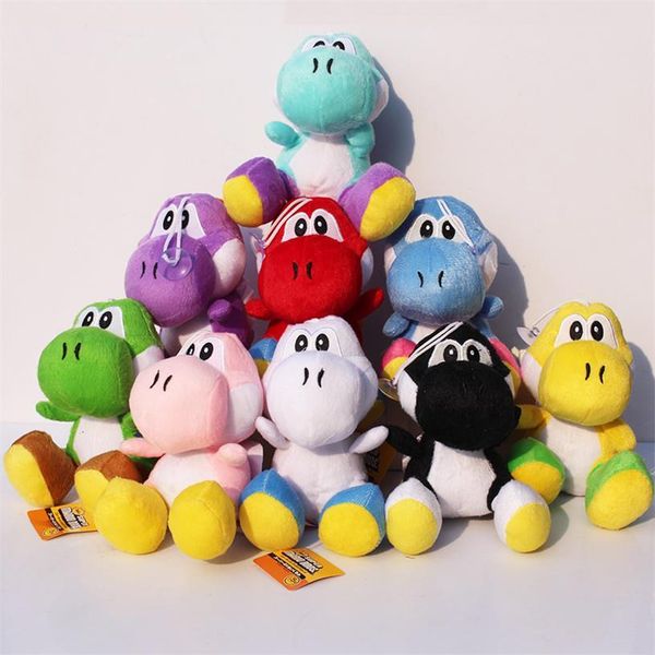 

super mario bros йоши плюшевые аниме 7inch 9 цветов сидя yoshi плюша 100pcs.lot свободная перевозка груза