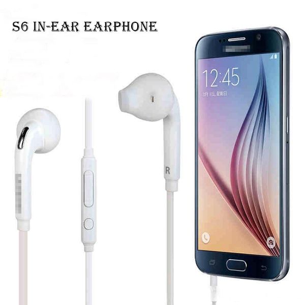 

for samsung galaxy s6 original headphone handsearphone in-ear 3.5mm in ear stereo with mic & remote volume control with retail package