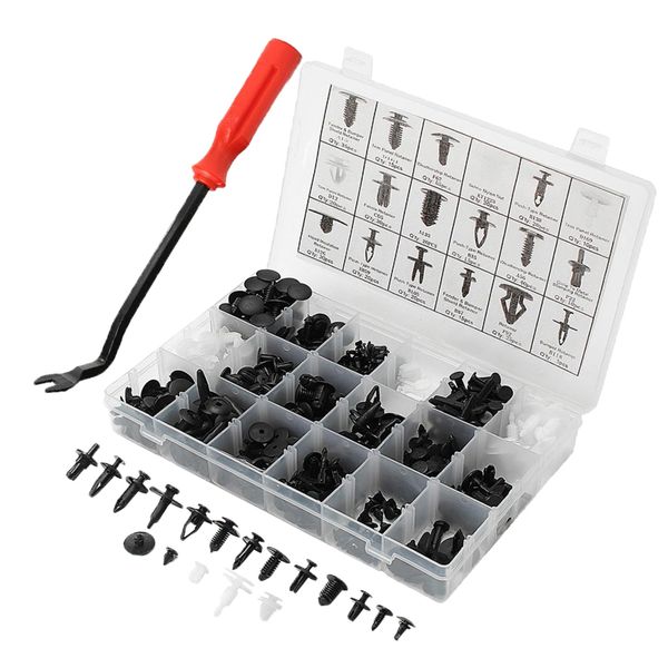 

415 pieces push pin rivet trim clip panel moulding with screwdriver