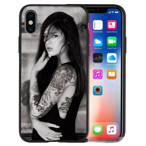 

tattoo girl phone case european and american fashion tattoo girls muscle male ing