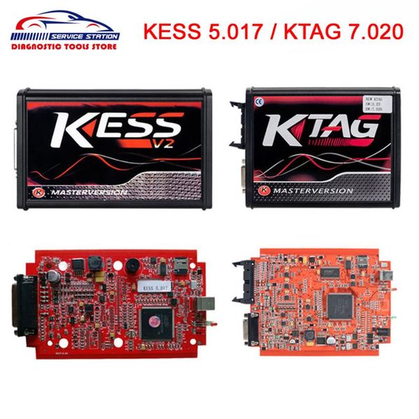 

online v2.47 eu red kess v2 v5.017 5.017 obd2 manager tuning kit 4led ktag v7.020 v2.25 k-tag 7.020 k tag bdm probe adapters