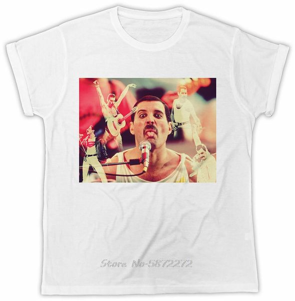 

фредди меркьюри t-shirt designer color image лето зима xmas унисекс подарков t подарков смешной tee shirt