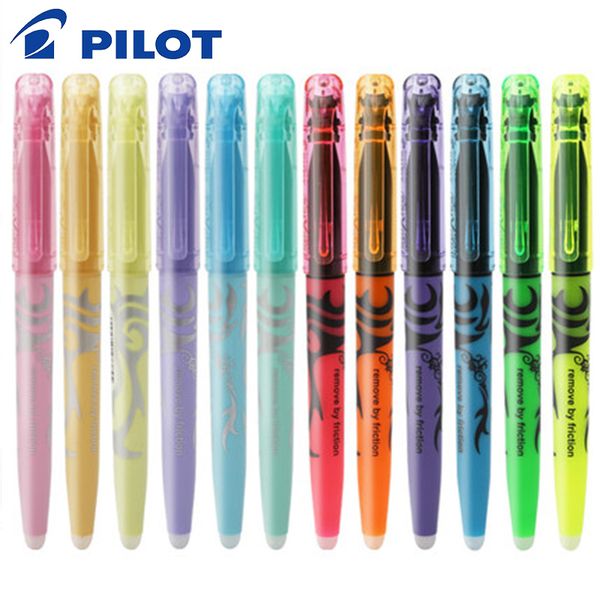 

gel pens pilot sw-fl frixion erasable highlighter pastel color fluorescent marker pen 6 colors japan